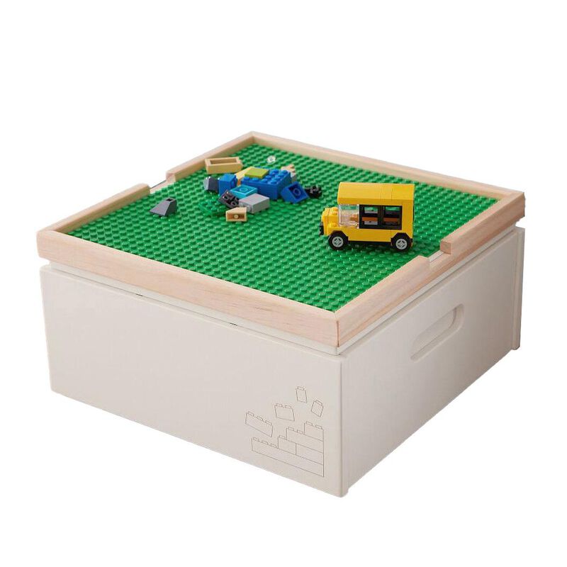 Pottery Barn Kids Lego Cubby Building Storage White Natural image number 0